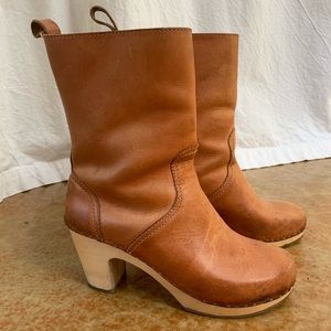 Swedish Hasbeens boots— brown leather